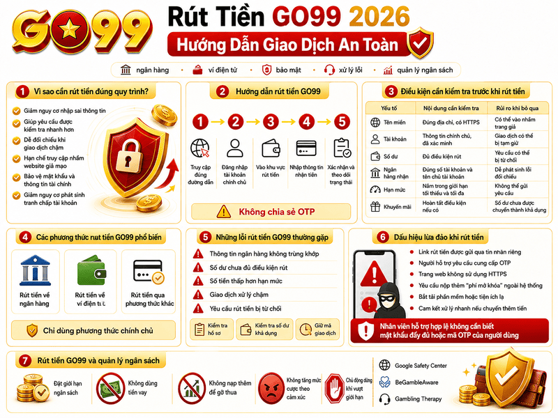 Rút Tiền GO99 2026 – Hướng Dẫn Giao Dịch An Toàn